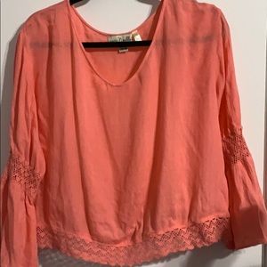 Flowy Salmon Blouse